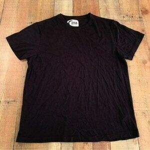 Zyia active mens size large short sleeve athletic t-shirt in black